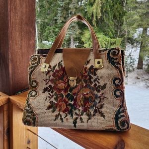 Needlepoint Carpet Bag